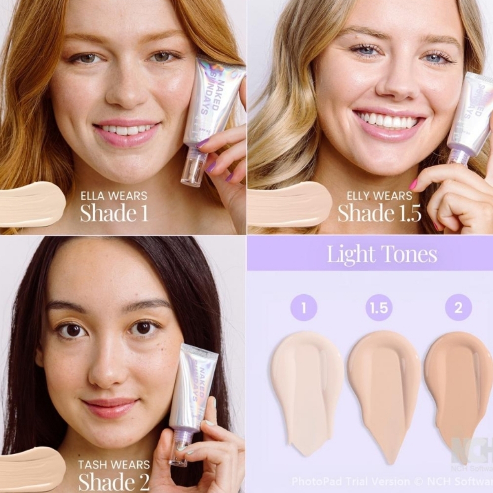 NIB NAKED SUNDAYS BEAUTY SCREEN FOUNDATION SKIN TINT - Picture 7 of 14